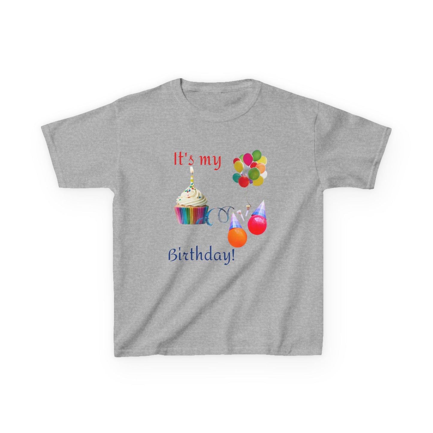 It's my Birthday Cupcake Kids Heavy Cotton T-shirt