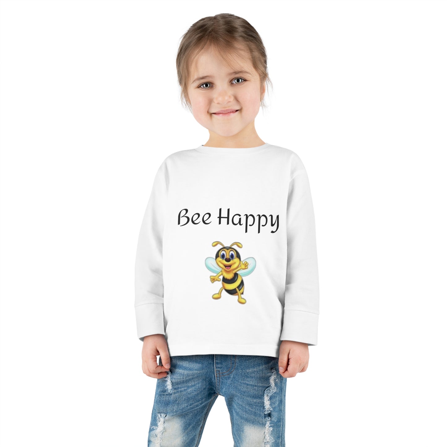 Bee Happy Toddler Long Sleeve Tee