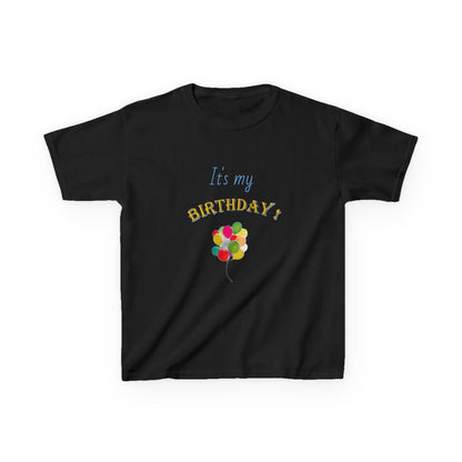 It's my Birthday Balloons Kids Heavy Cotton T-shirt