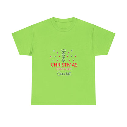 Christmas Begins With Christ T-Shirt