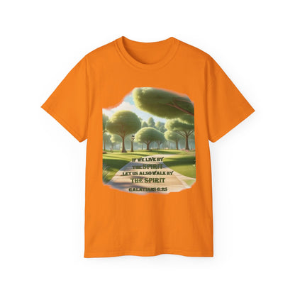 Spiritual Nature Tee, Unisex Cotton Shirt, Inspirational T-Shirt, Garden Lover's Gift, Faith-Based Apparel