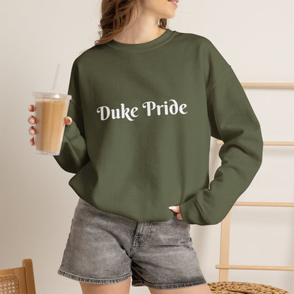 Crewneck Sweatshirt — "Duke Pride" Classic School Spirit Graphic