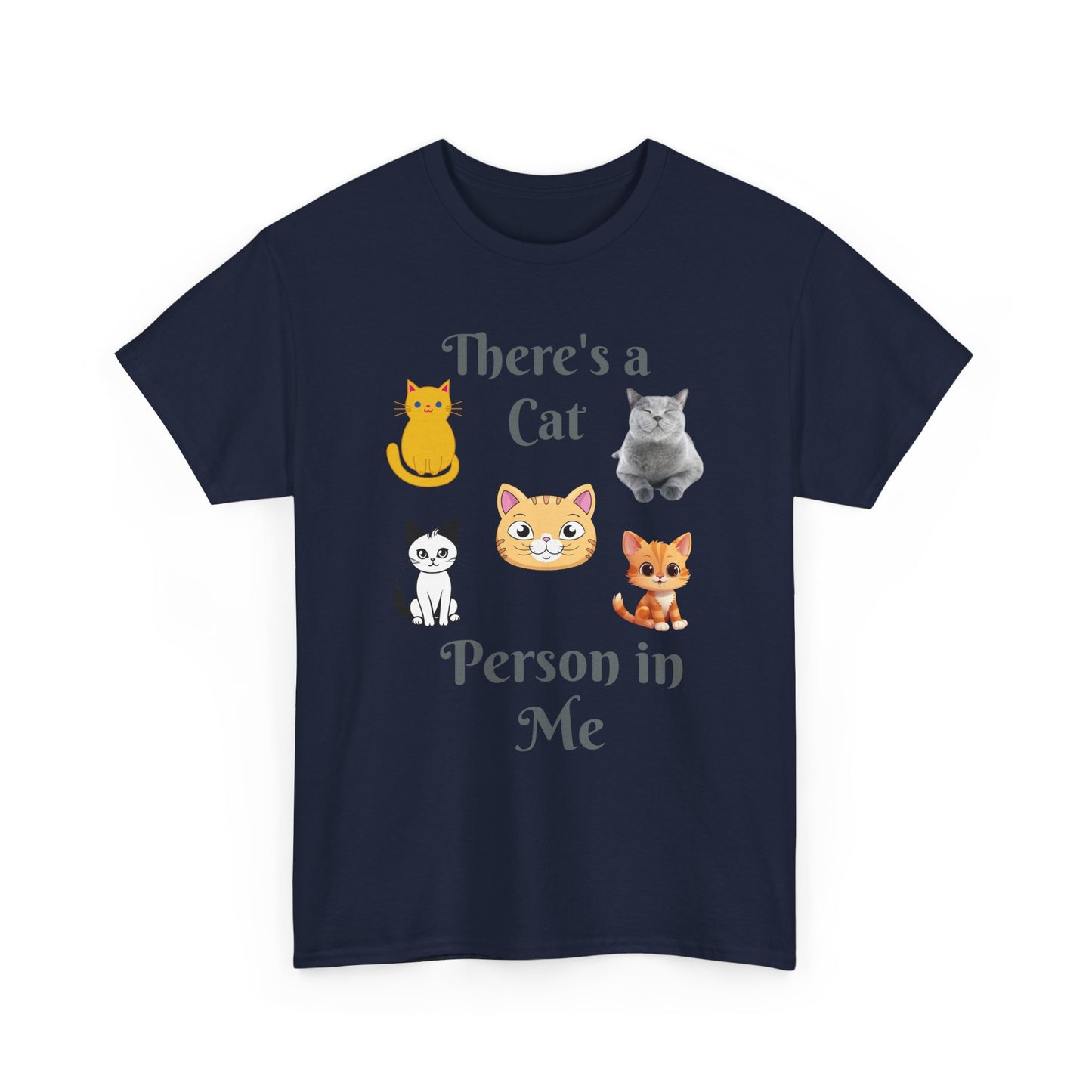 Cat Person Tee — "A Cat Person in Me" Graphic T-Shirt