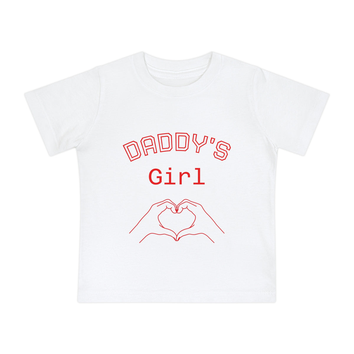 Daddy's Girl Baby T-Shirt – Heart Hands Infant Tee