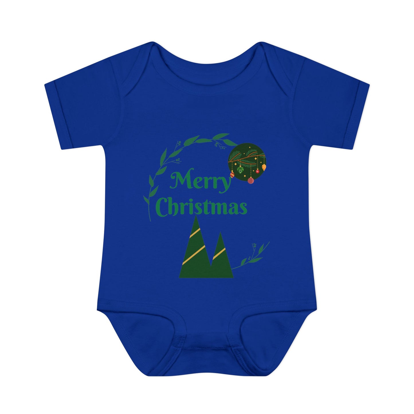Merry Christmas Infant and Toddler Rib Bodysuit