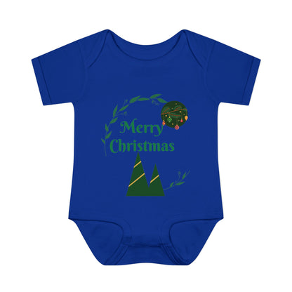 Merry Christmas Infant and Toddler Rib Bodysuit