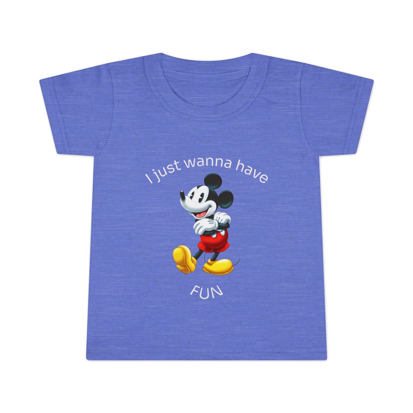 Toddler T-Shirt - Mickey Mouse "I Just Wanna Have Fun"