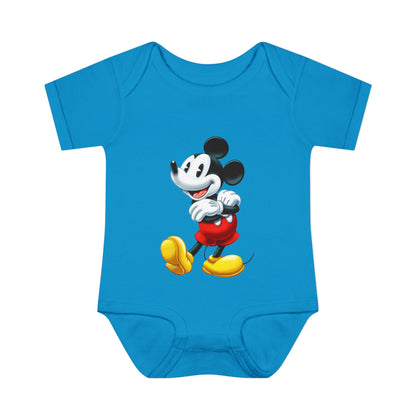 Mickey Mouse Infant Bodysuit — Classic Cartoon Baby Onesie