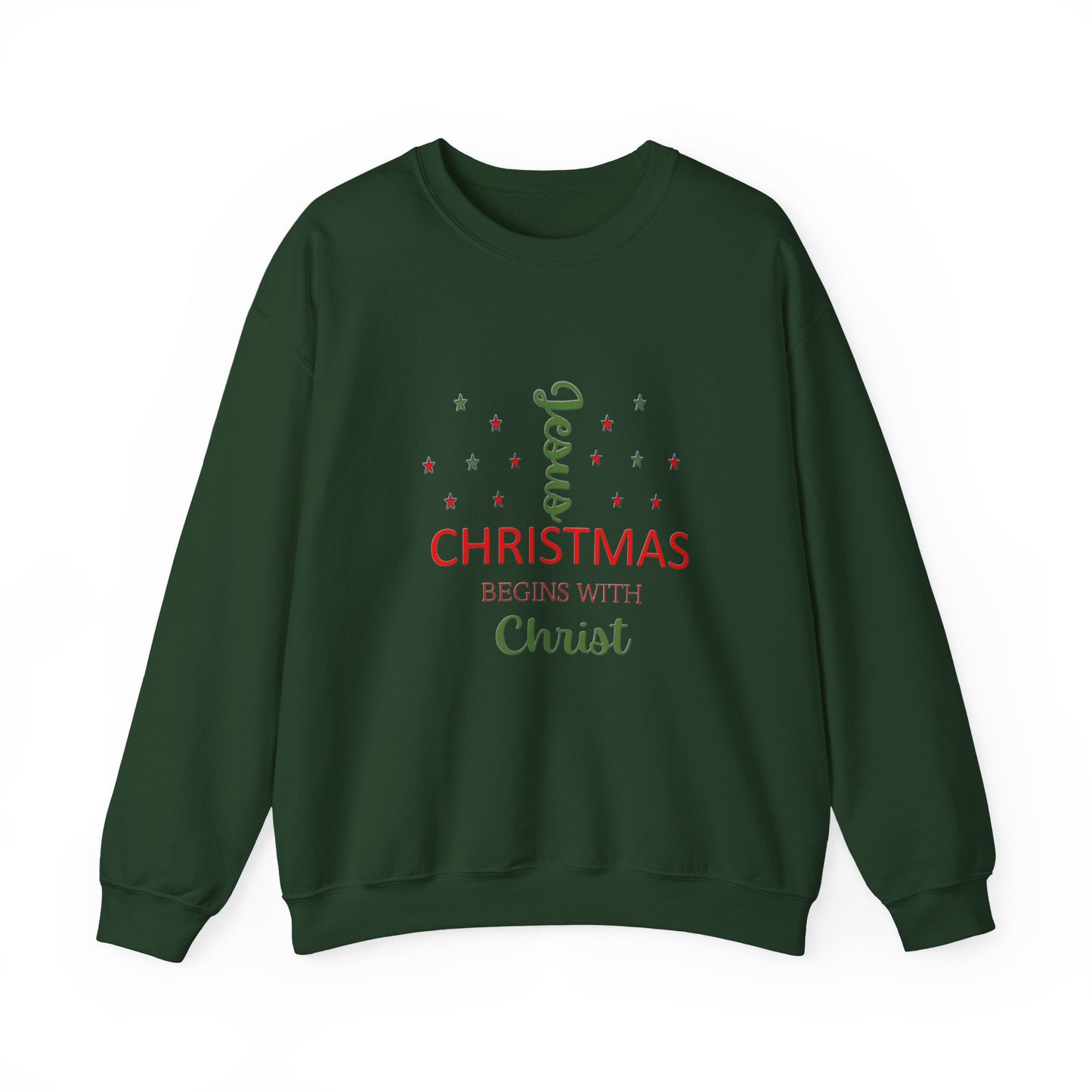 Christmas Begins With Christ Unisex Heavy Blend Hooded Sweatshirt