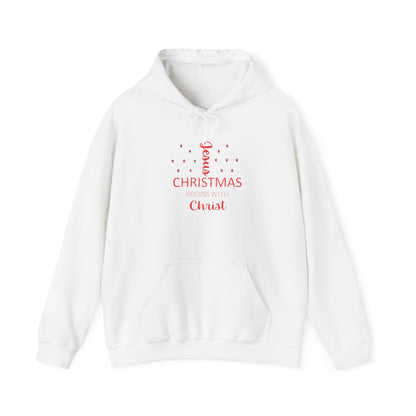 Christmas Begins With Christ Unisex Heavy Blend Hooded Sweatshirt