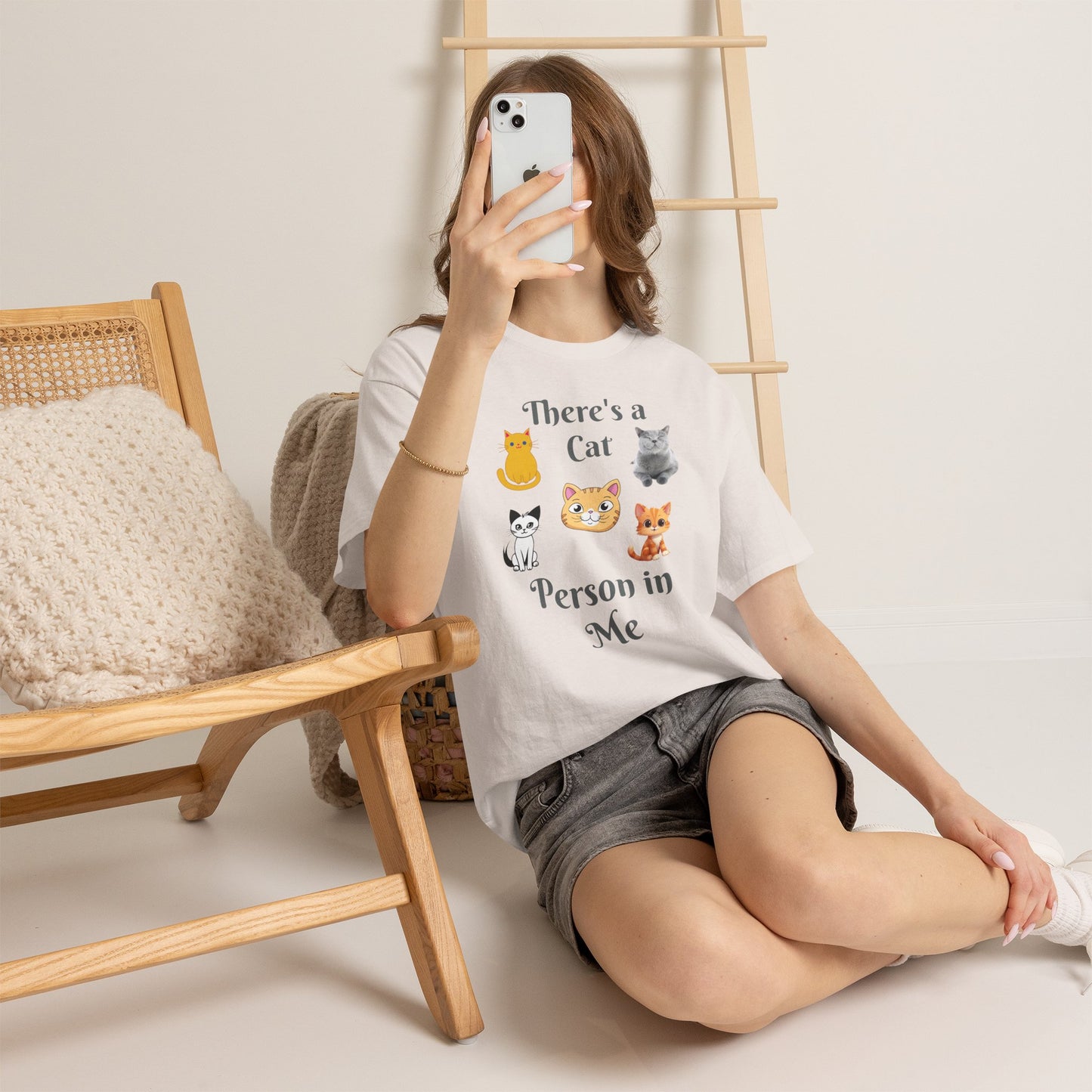 Cat Person Tee — "A Cat Person in Me" Graphic T-Shirt