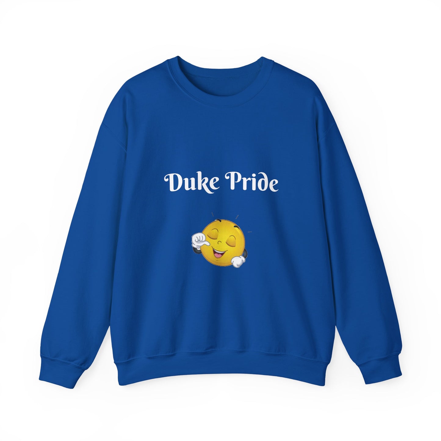 Sweatshirt — "Duke Pride" Smiling Emoji Crewneck