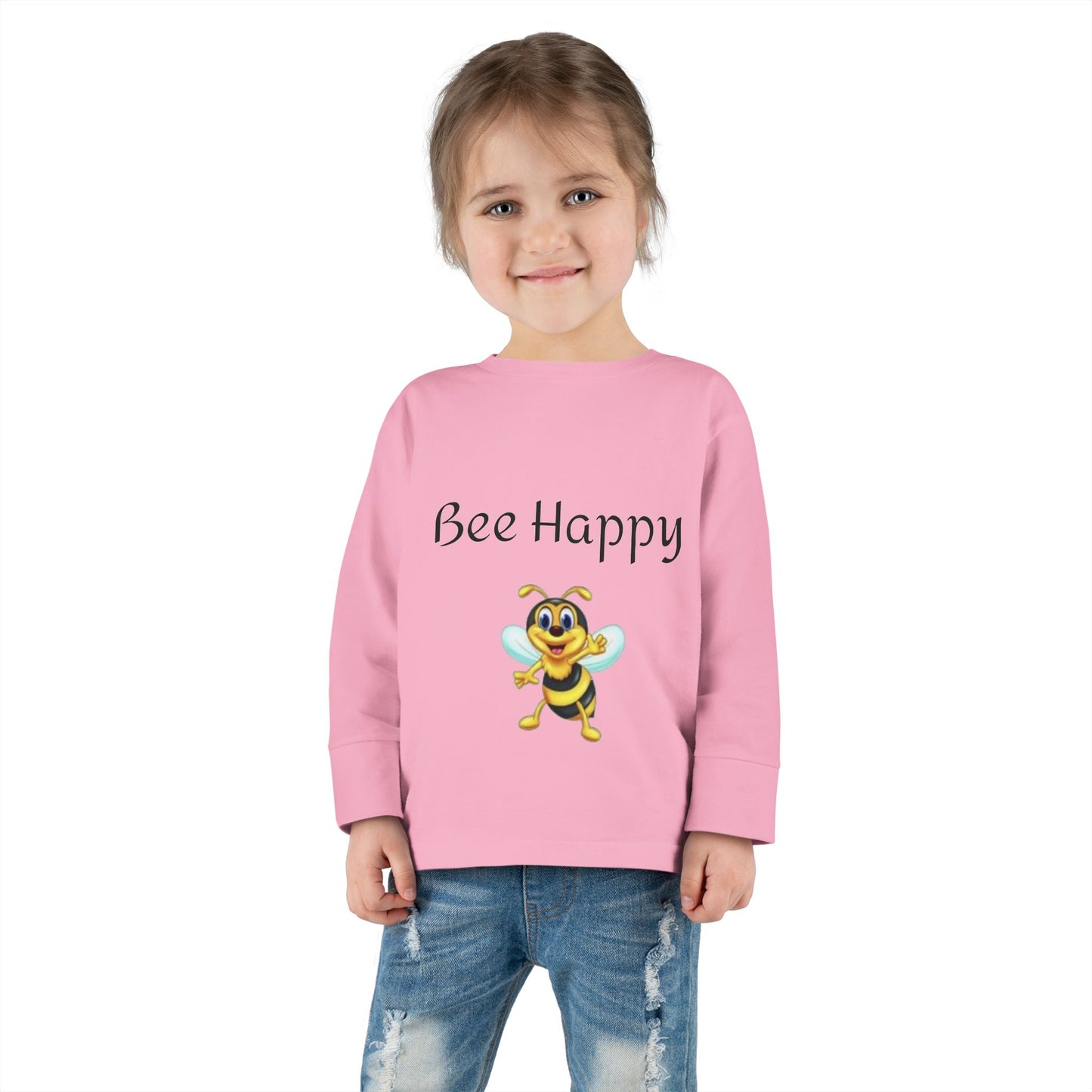 Bee Happy Toddler Long Sleeve Tee