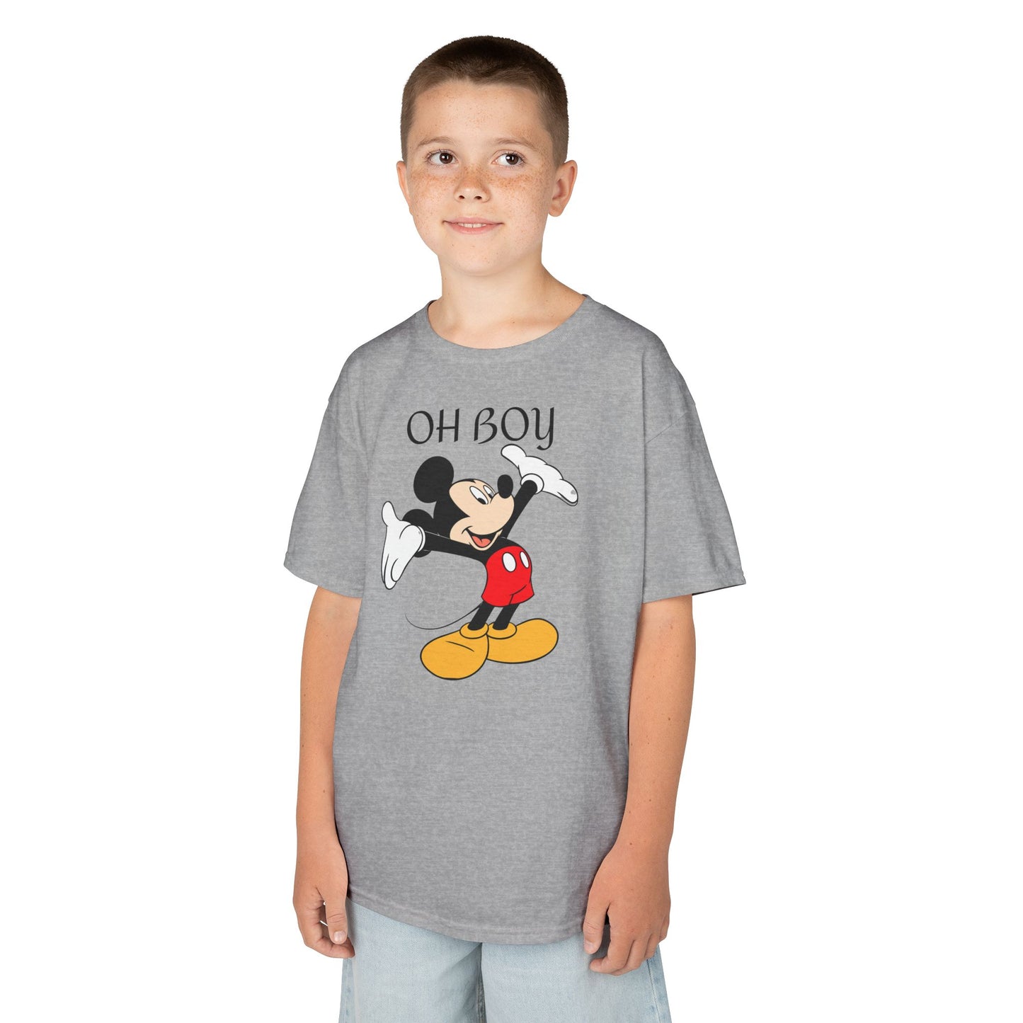 Kids Tee — "Oh Boy" Vintage Mickey Mouse Graphic