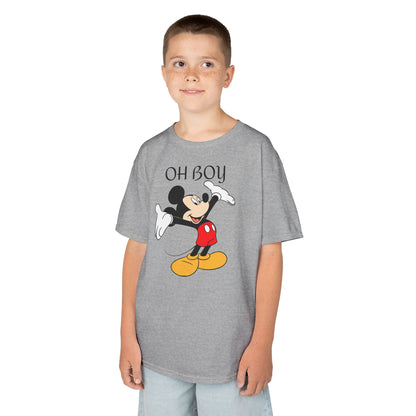 Kids Tee — "Oh Boy" Vintage Mickey Mouse Graphic