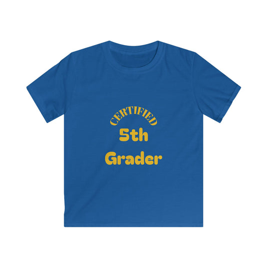 Certified 5th Grader Kids T‑Shirt – Back to School Graduation Tee