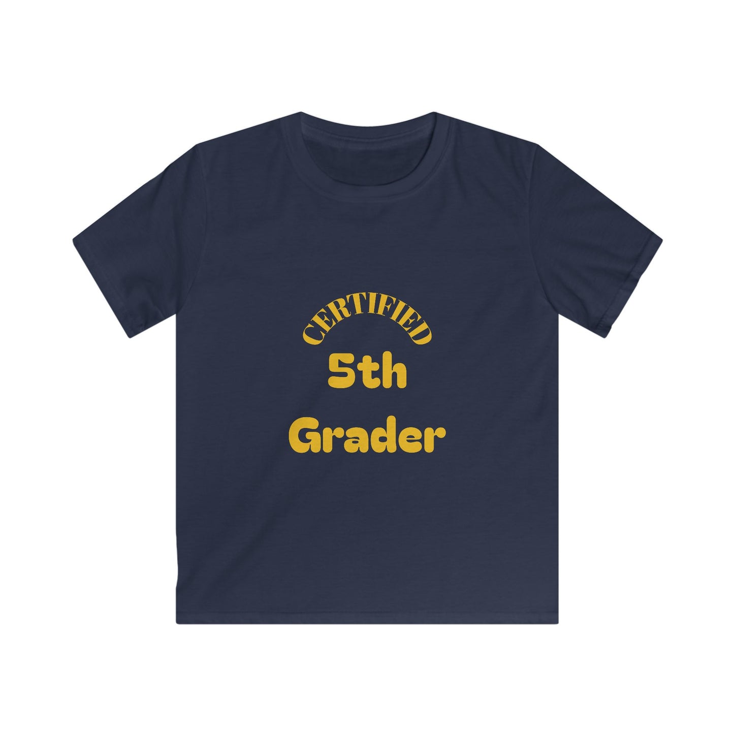 Certified 5th Grader Kids T‑Shirt – Back to School Graduation Tee