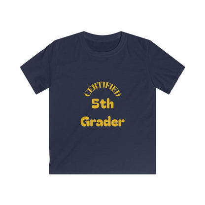 Certified 5th Grader Kids T‑Shirt – Back to School Graduation Tee
