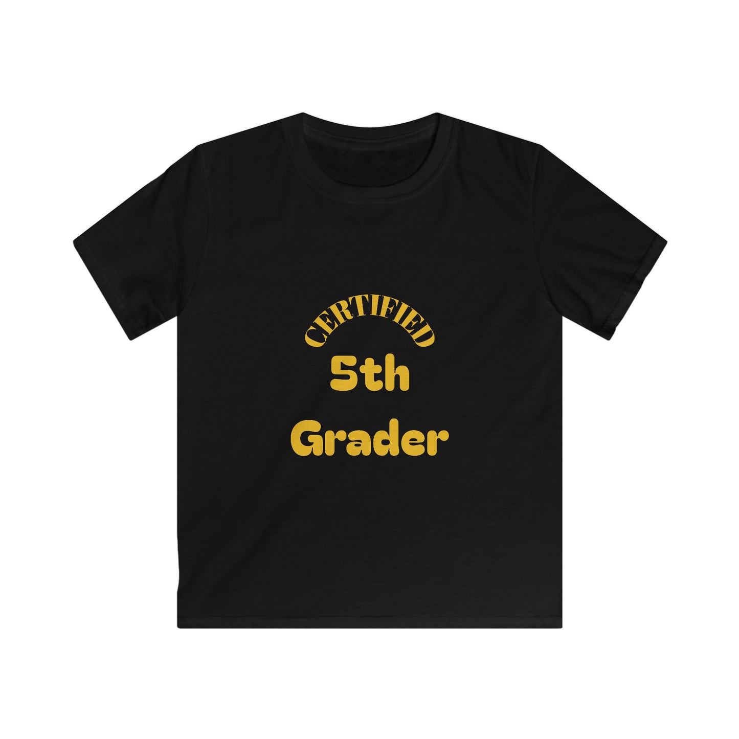 Certified 5th Grader Kids T‑Shirt – Back to School Graduation Tee