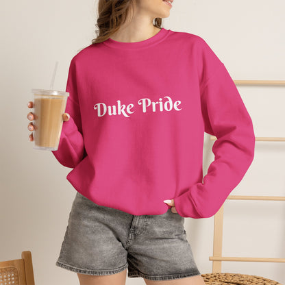 Crewneck Sweatshirt — "Duke Pride" Classic School Spirit Graphic