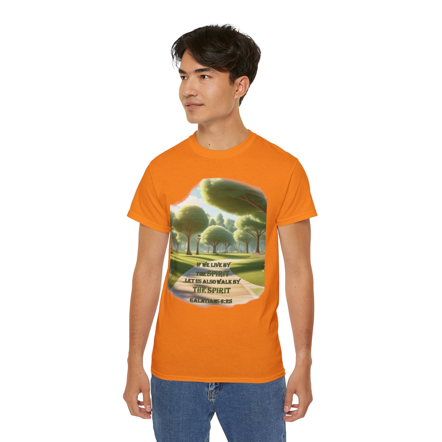 Spiritual Nature Tee, Unisex Cotton Shirt, Inspirational T-Shirt, Garden Lover's Gift, Faith-Based Apparel