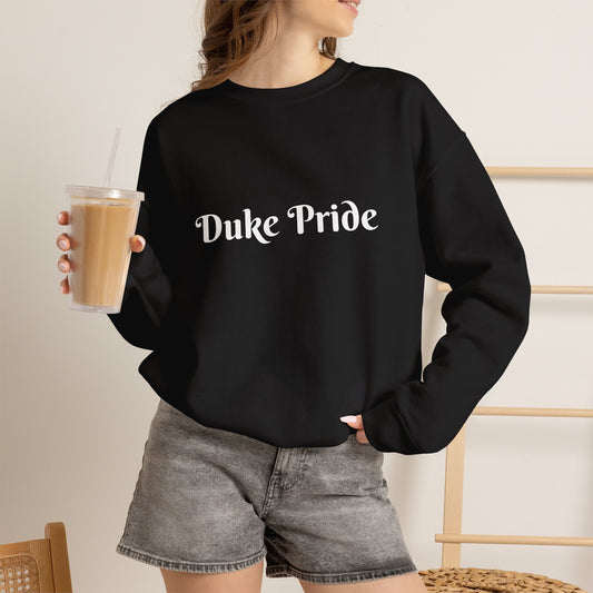 Crewneck Sweatshirt — "Duke Pride" Classic School Spirit Graphic