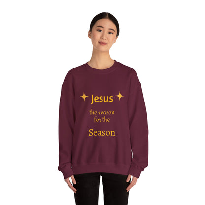 Sweatshirt — "Jesus the Reason for the Season" Christmas Crewneck