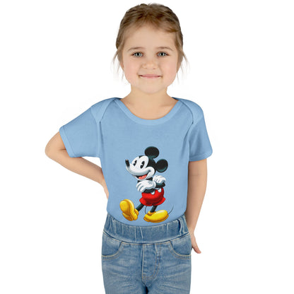 Mickey Mouse Infant Bodysuit — Classic Cartoon Baby Onesie
