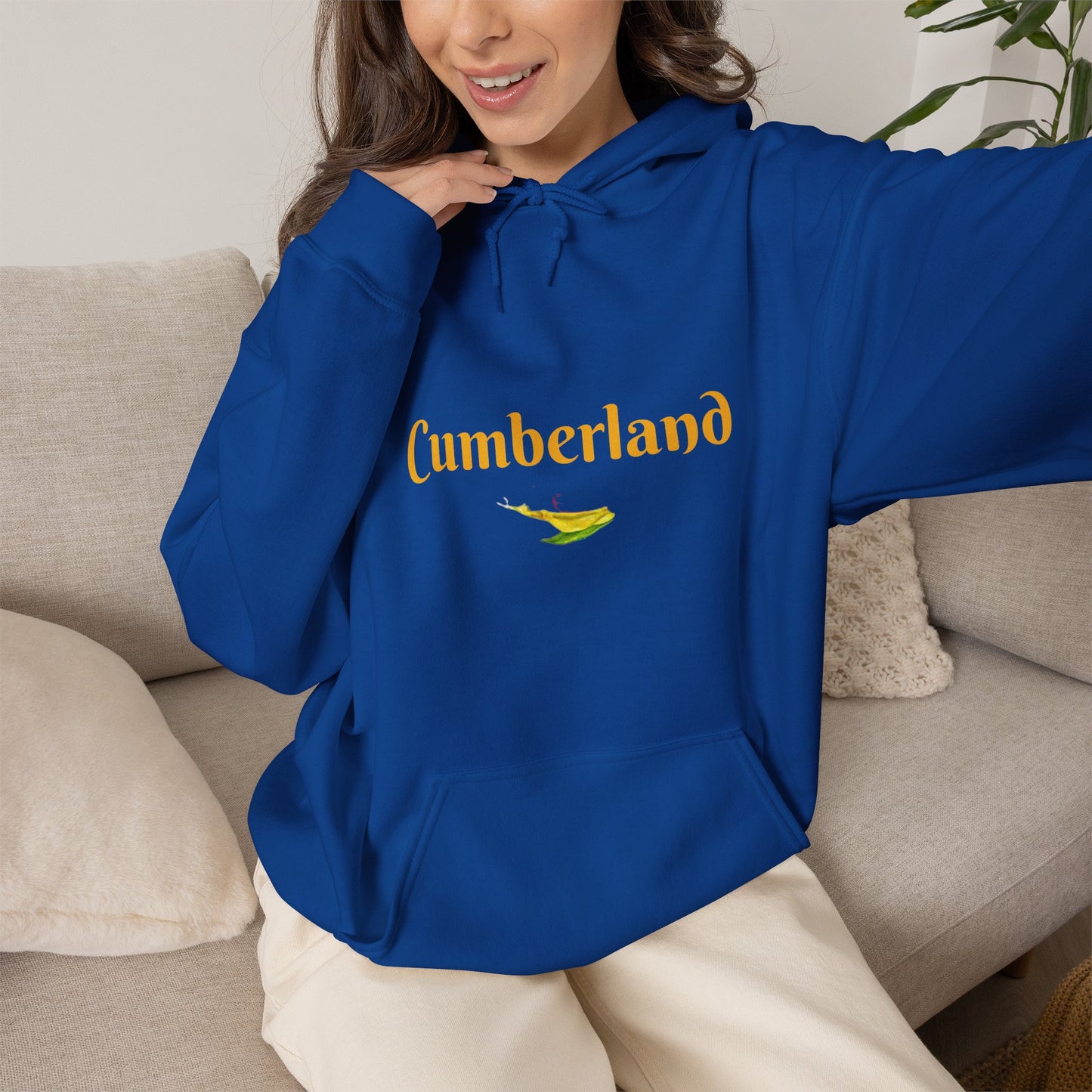 Cumberland Script Hoodie – Minimal Town Logo Pullover