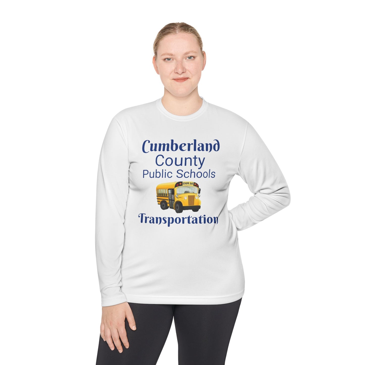 Cumberland County Public Schools Transportation Long Sleeve Tee — School Bus Staff Shirt