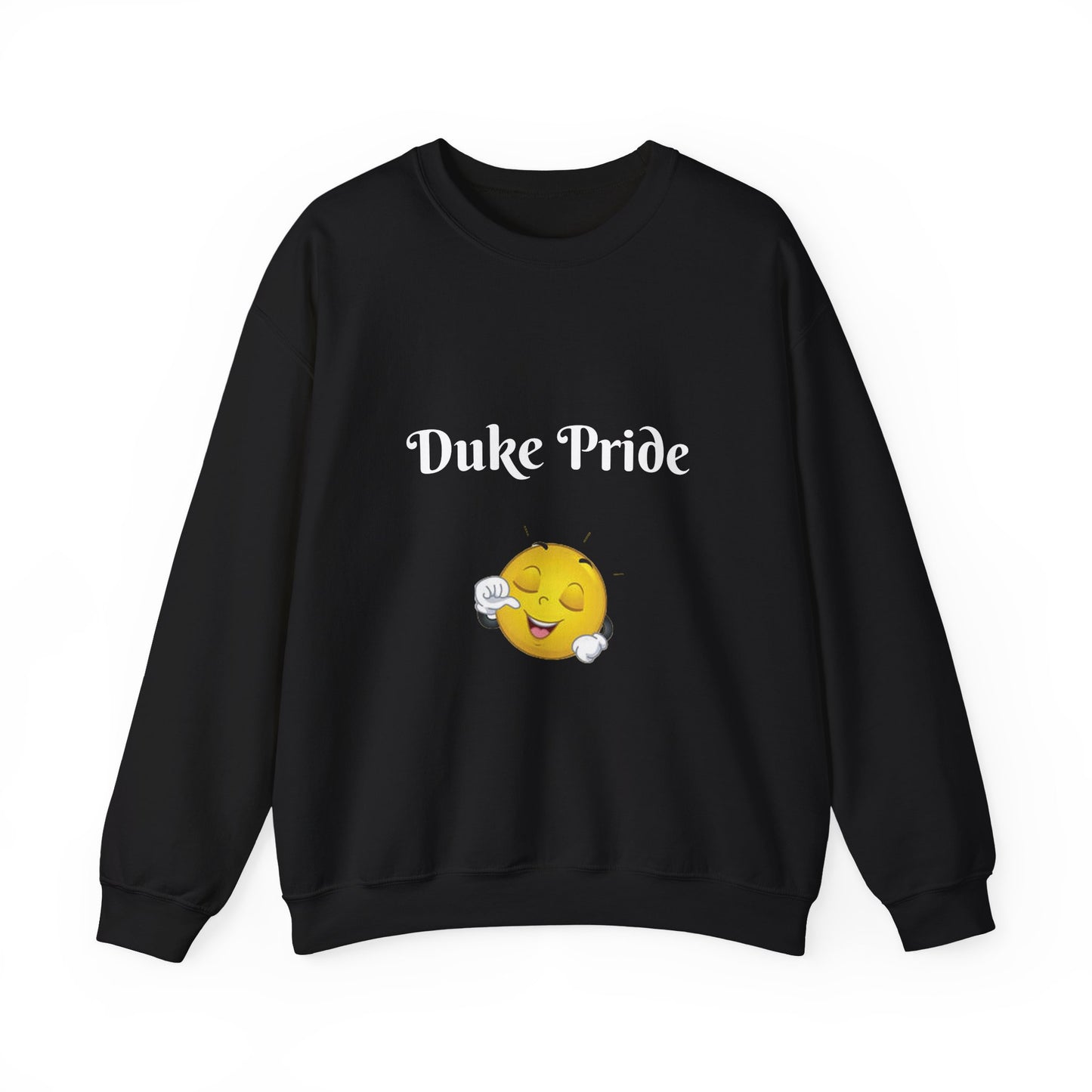 Sweatshirt — "Duke Pride" Smiling Emoji Crewneck