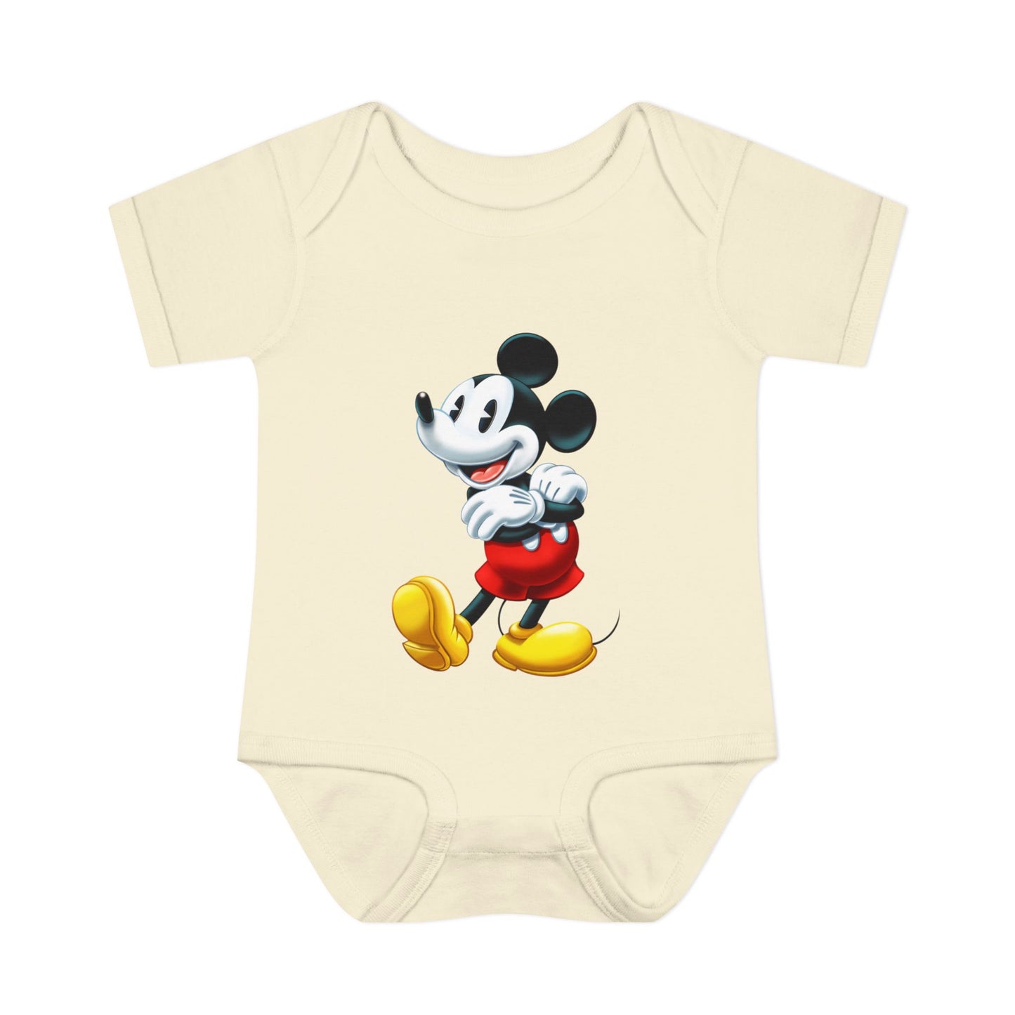 Mickey Mouse Infant Bodysuit — Classic Cartoon Baby Onesie