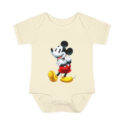 Mickey Mouse Infant Bodysuit — Classic Cartoon Baby Onesie