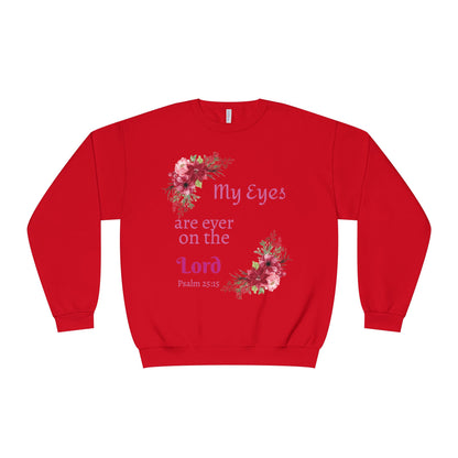 My Eyes Are Ever on the Lord Sweatshirt — Faith Crewneck