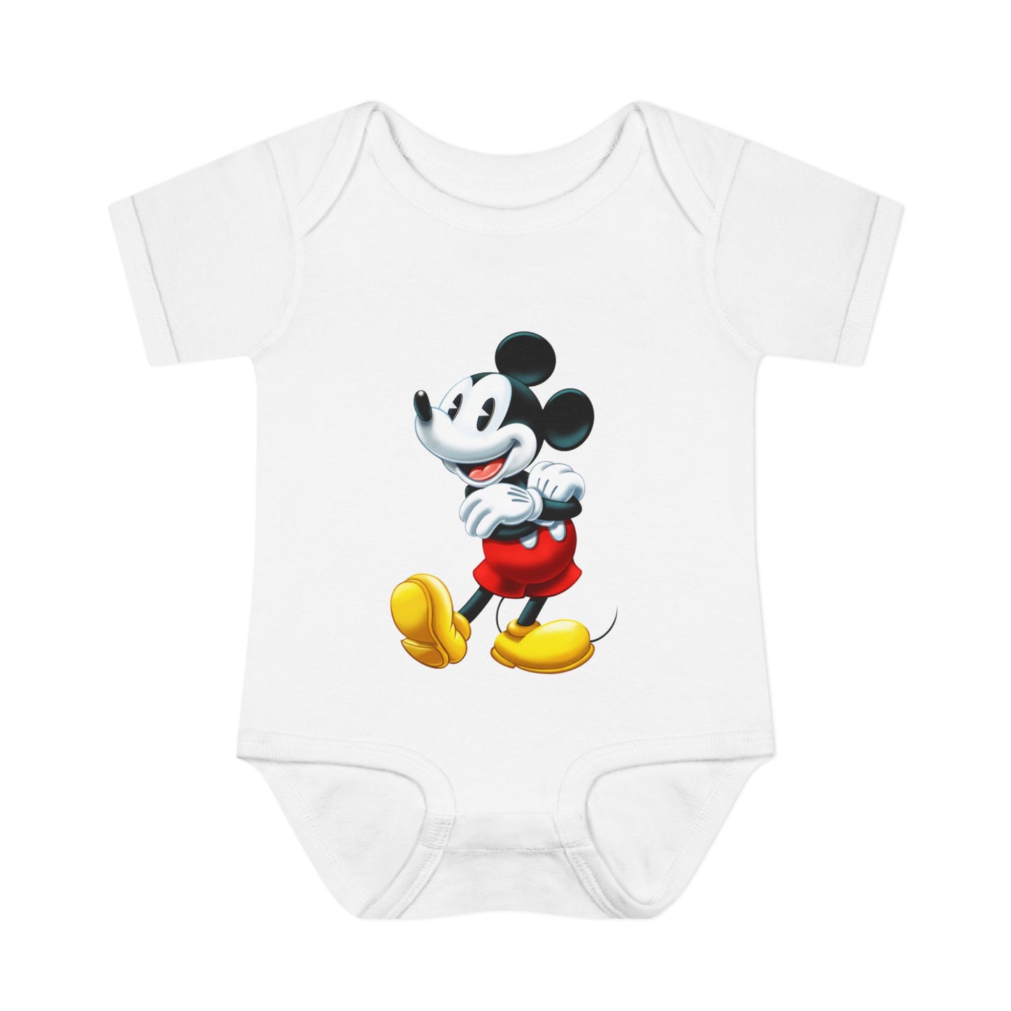 Mickey Mouse Infant Bodysuit — Classic Cartoon Baby Onesie