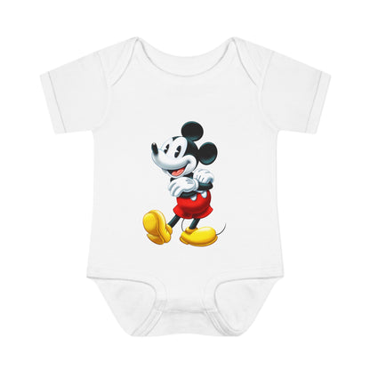 Mickey Mouse Infant Bodysuit — Classic Cartoon Baby Onesie