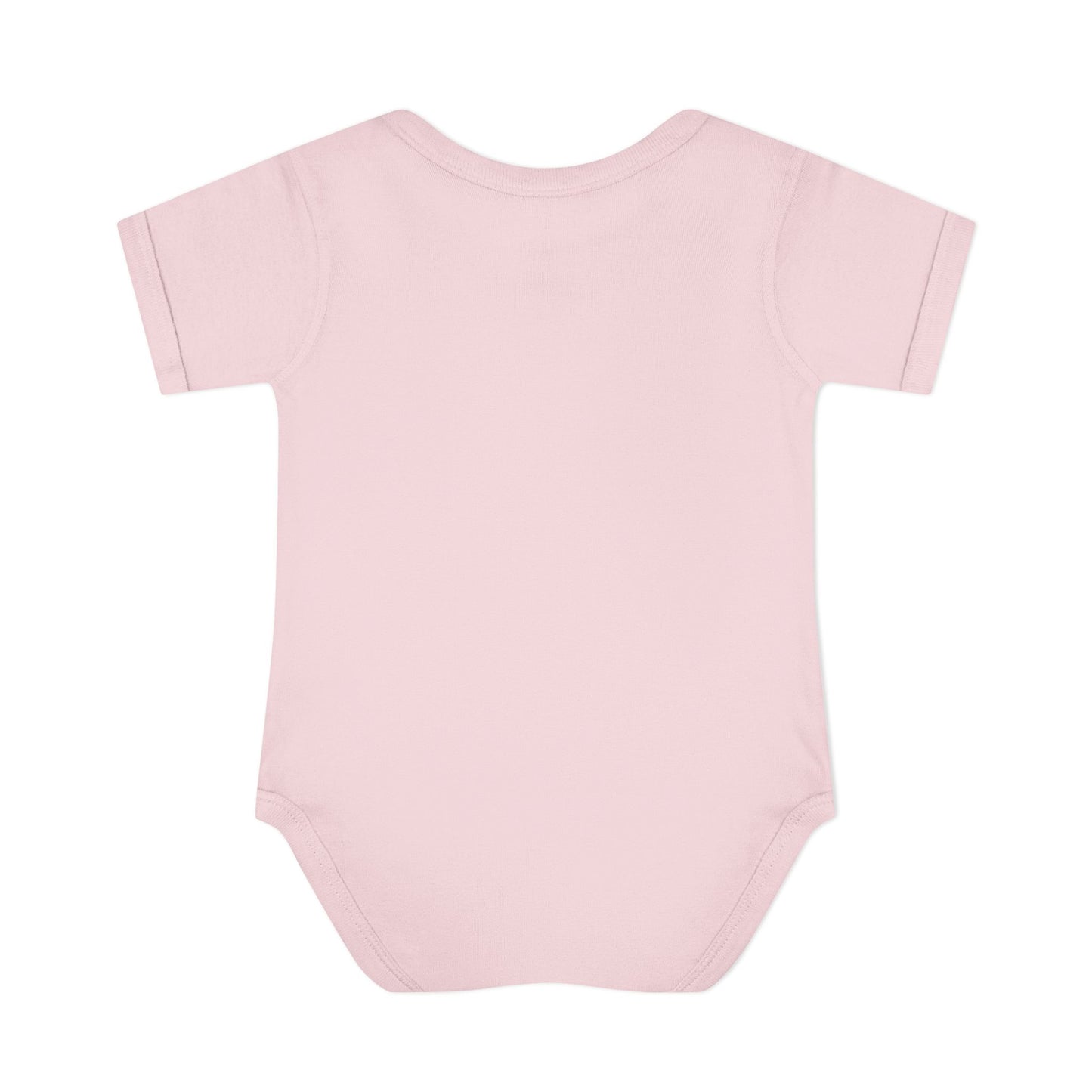 Infant Bodysuit - "Merry Christ Day" Holiday Baby Onesie with Green Wreath & Mountain Design