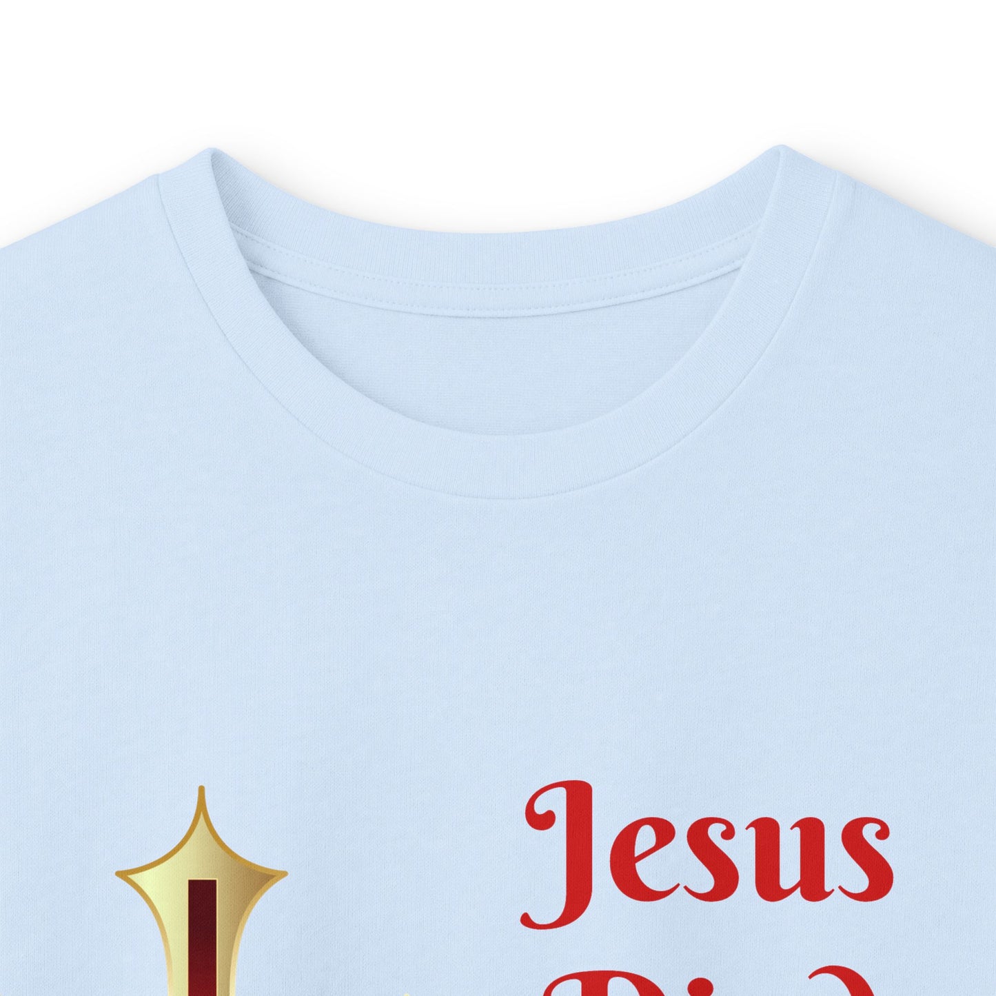 Long Sleeve Tee — "Jesus Died For Me Now I Live For Him" Christian Cross Faith Shirt