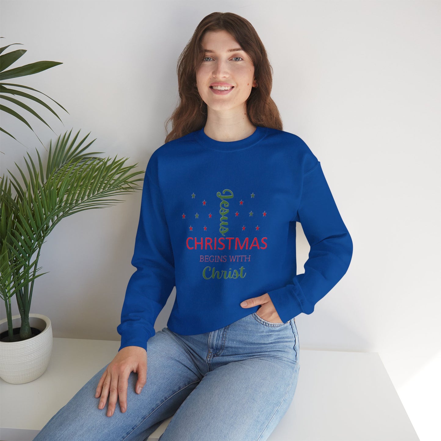 Christmas Begins With Christ Unisex Heavy Blend Hooded Sweatshirt