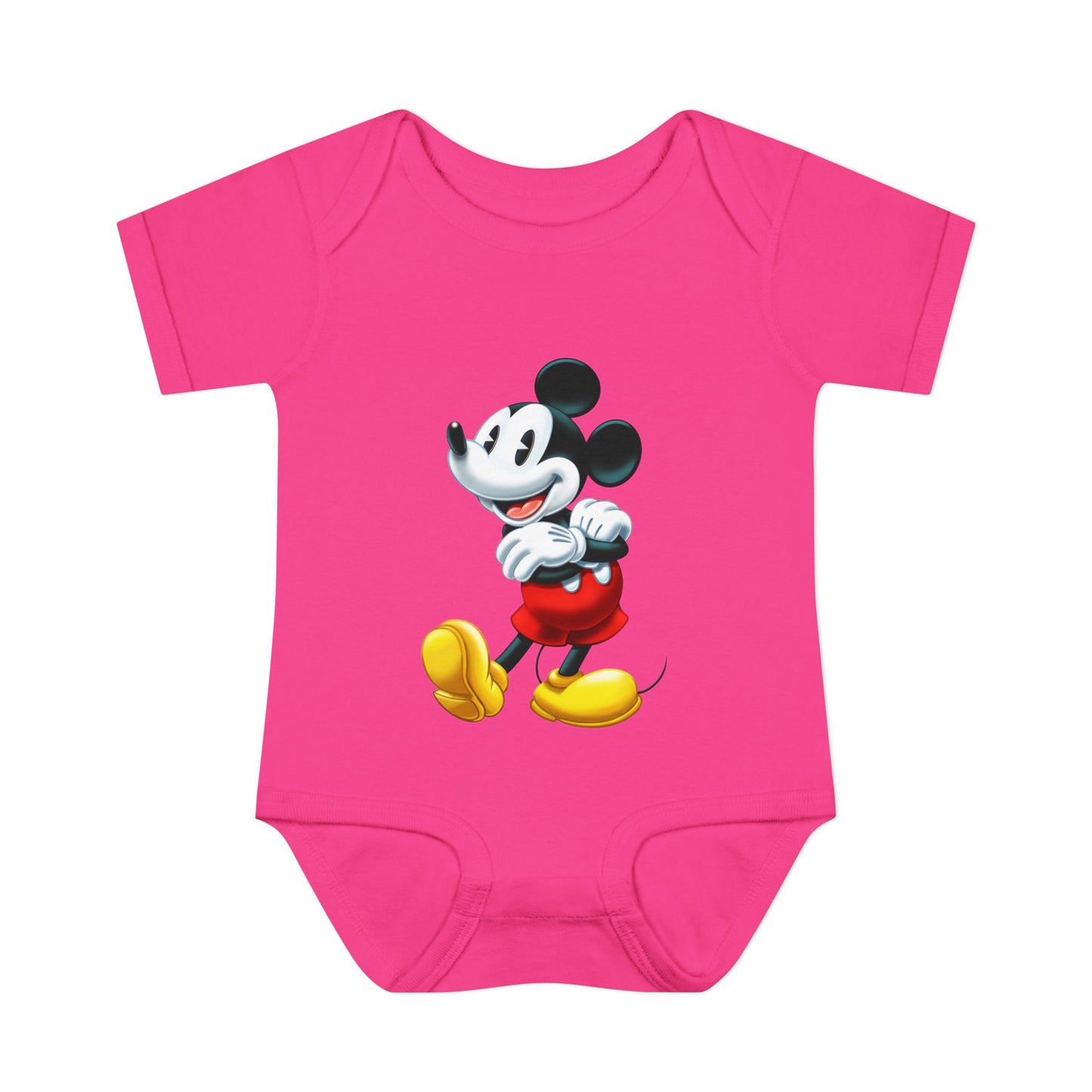 Mickey Mouse Infant Bodysuit — Classic Cartoon Baby Onesie