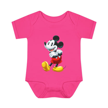 Mickey Mouse Infant Bodysuit — Classic Cartoon Baby Onesie