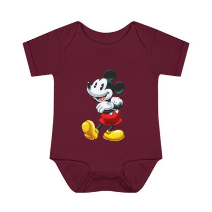 Mickey Mouse Infant Bodysuit — Classic Cartoon Baby Onesie