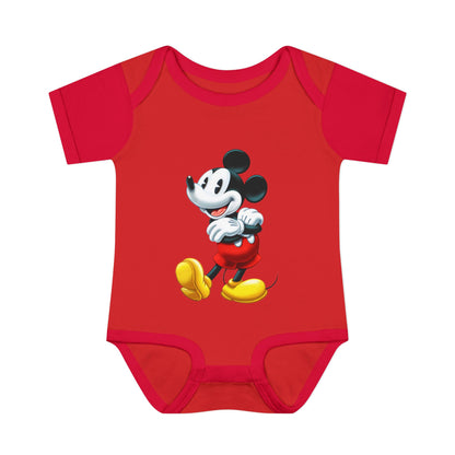 Mickey Mouse Infant Bodysuit — Classic Cartoon Baby Onesie