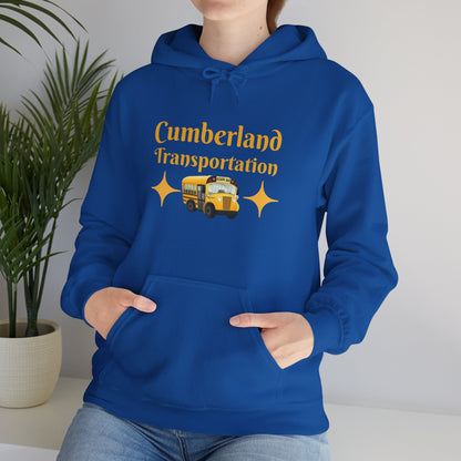 Cumberland Transportation School Bus Hoodie – Cute Vintage Yellow Bus Design