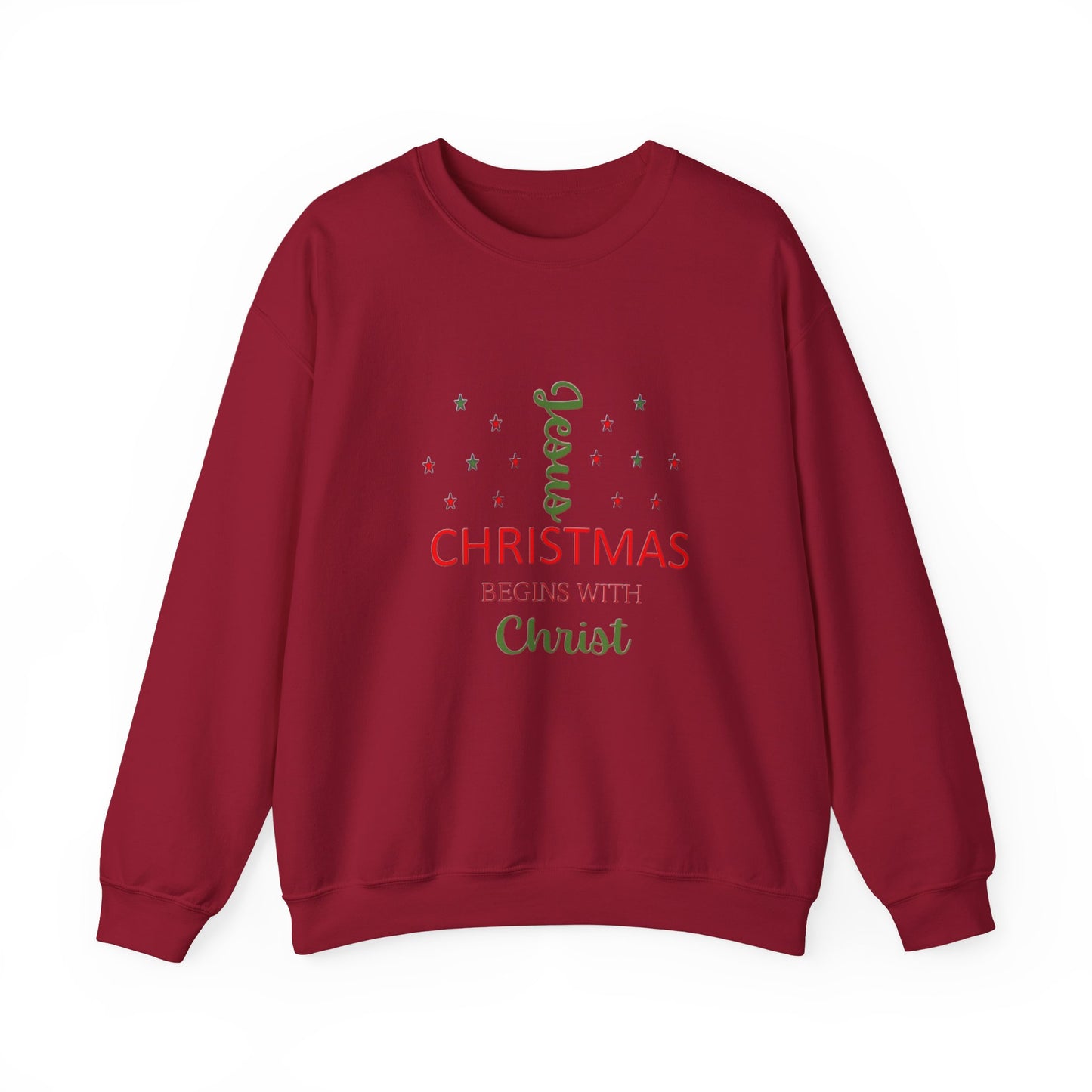 Christmas Begins With Christ Unisex Heavy Blend Hooded Sweatshirt