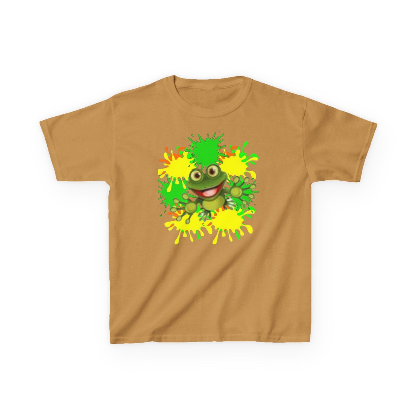 Kids Tee — Happy Green Monster Splash Graphic