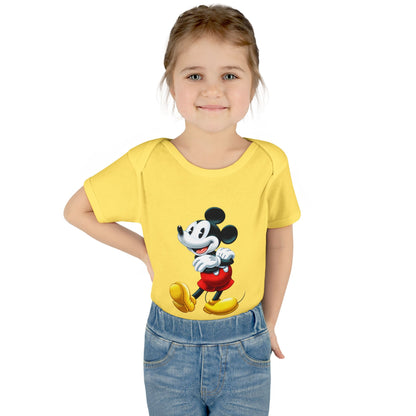 Mickey Mouse Infant Bodysuit — Classic Cartoon Baby Onesie