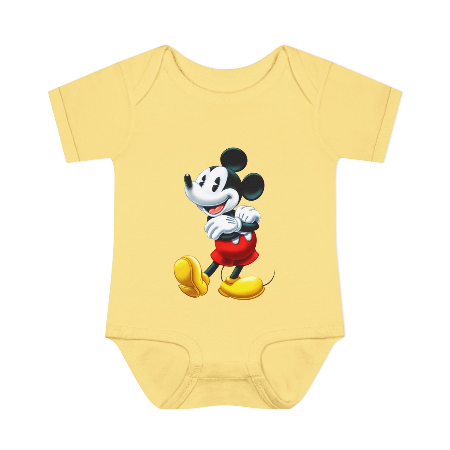 Mickey Mouse Infant Bodysuit — Classic Cartoon Baby Onesie