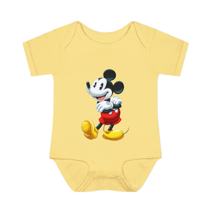 Mickey Mouse Infant Bodysuit — Classic Cartoon Baby Onesie