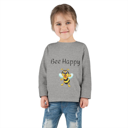 Bee Happy Toddler Long Sleeve Tee